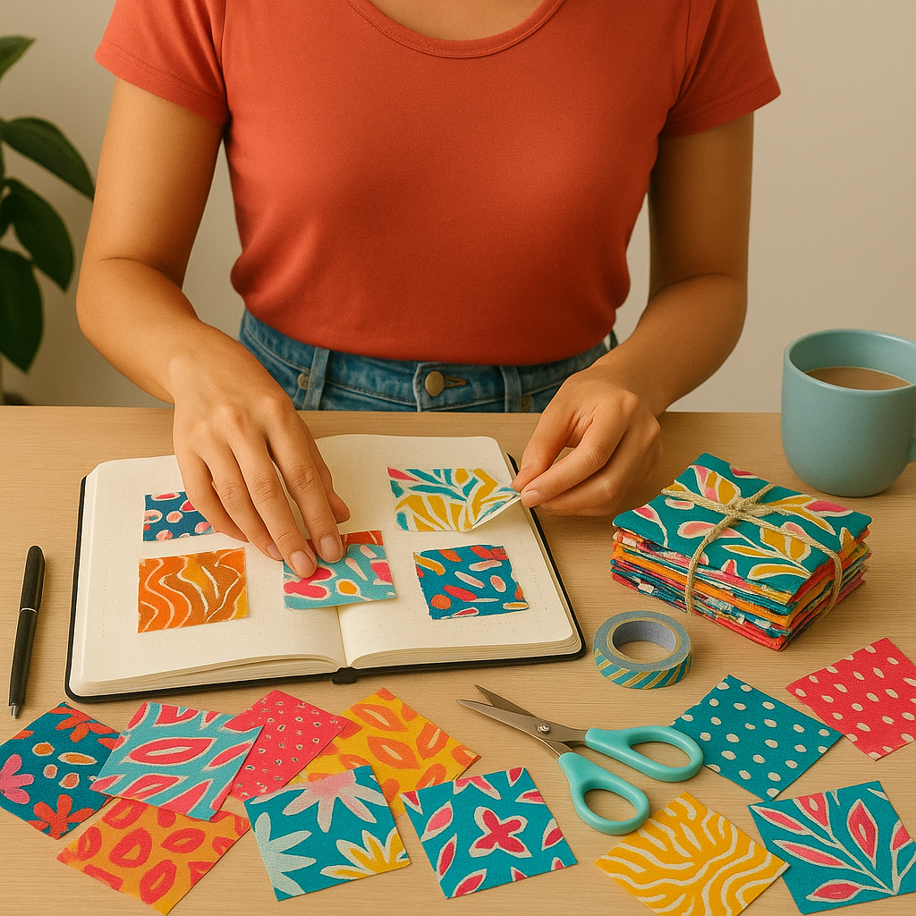 Loom & Isle Batik Scrap Pack – 4" x 4" Squares