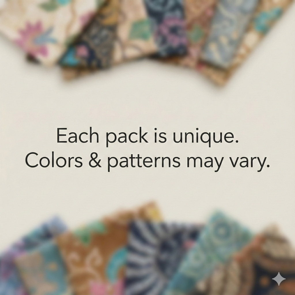 Loom & Isle Batik Scrap Pack – 2" x 2" Mini Squares