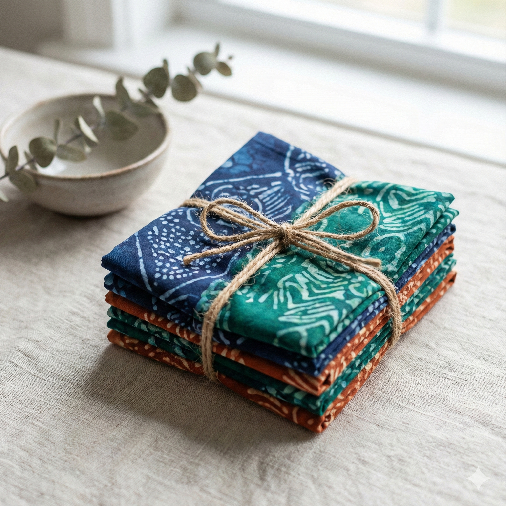 Loom & Isle Batik Scrap Pack – 2" x 2" Mini Squares