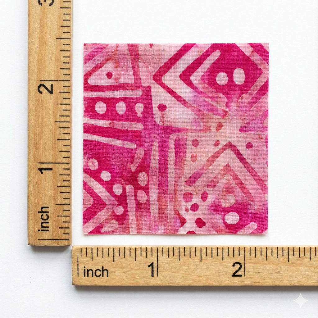 Loom & Isle Batik Scrap Pack – 2" x 2" Mini Squares