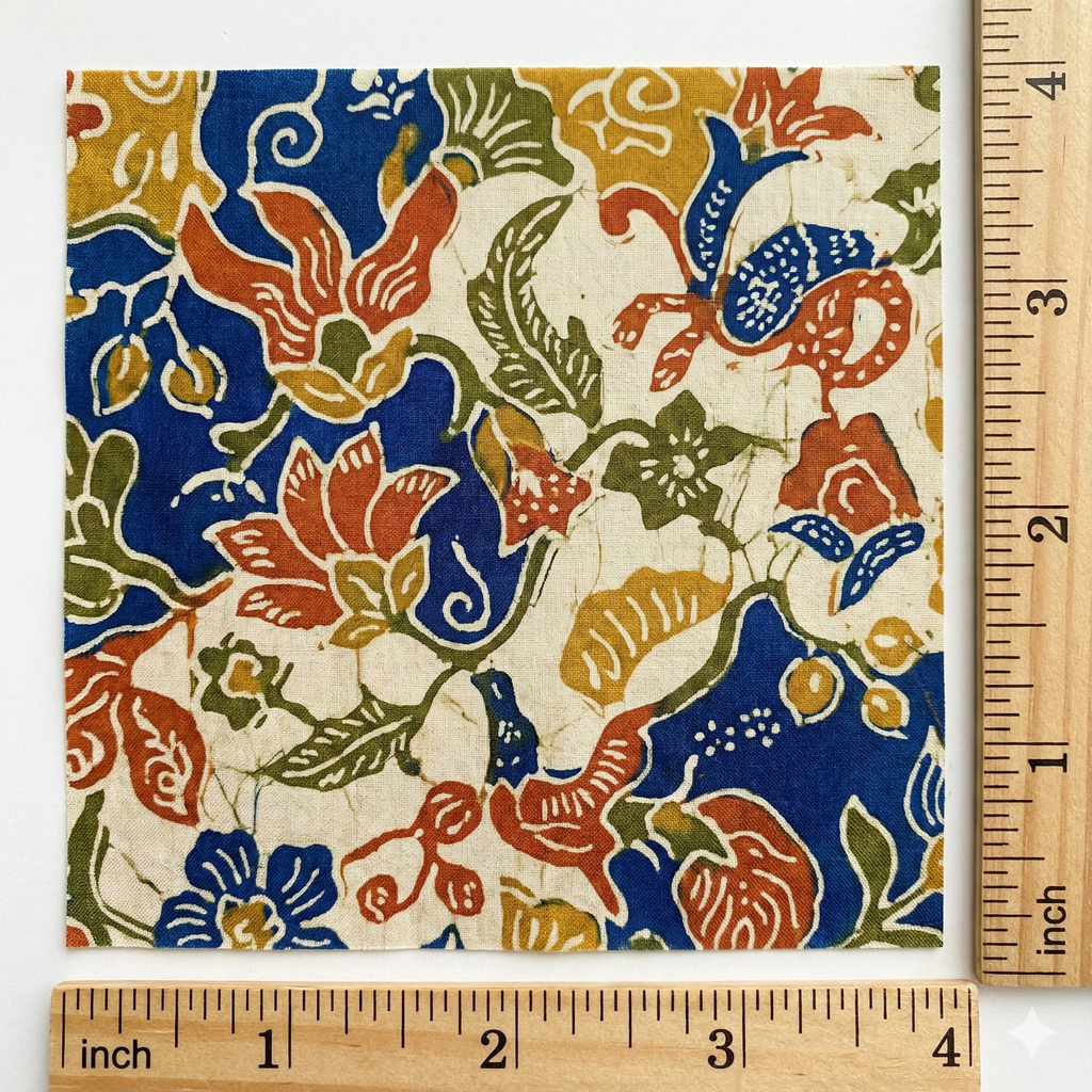 Loom & Isle Batik Scrap Pack – 4" x 4" Squares