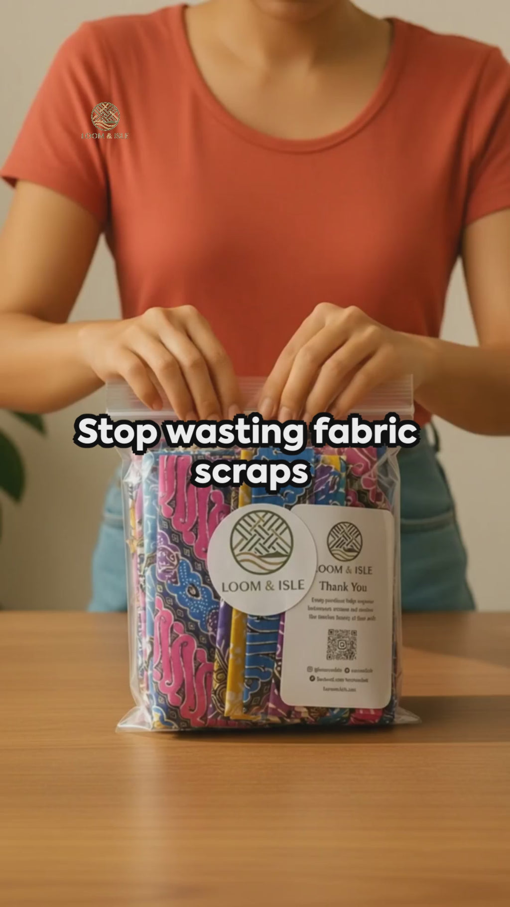 Loom & Isle Batik Scrap Pack – 2" x 2" Mini Squares